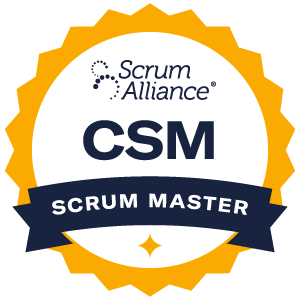 Certified ScrumMaster (CSM) badge